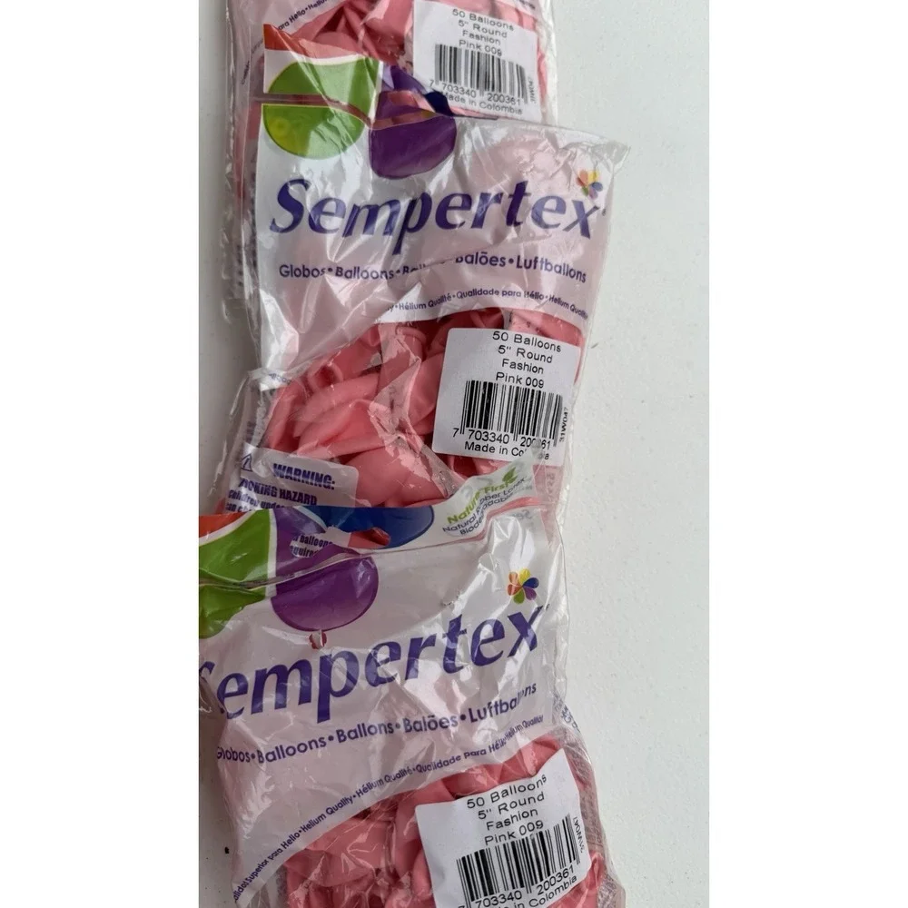 9 pack Variety of Pink Balloons Birthday Party Decorations